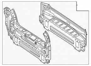 Mercedes W167 GLE 350 450 20-24 rear panel drilled, silver