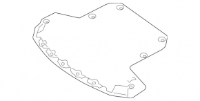 Mercedes C-class W205 hood insulation 19-21