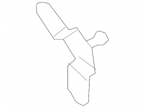 Right tailgate shock absorber bracket for Ford Escape MK3 17-19 rest