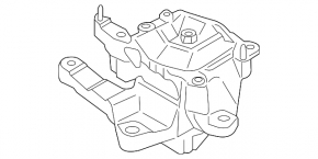 Engine mount left Ford Fusion mk5 13-20 2.0 hybrid, plug-in