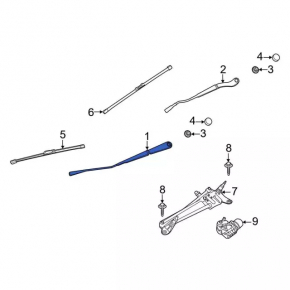 Left wiper arm Ford Escape MK4 20-24