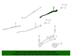 Left wiper arm Ford Escape MK4 20-24