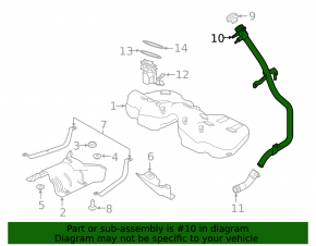 Fuel filler neck for Land Rover Range Rover Velar 18-20 2.0T, 3.0T, 5.0T