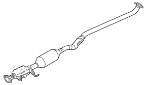 Exhaust line middle section with catalytic converter Mazda CX-50 23-25 2.5