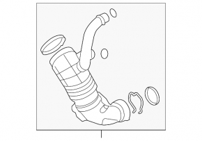 Air duct for turbine BMW 7 G11 G12 16-22 B58