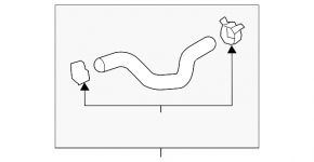Upper cooling pipe Hyundai Elantra AD 17-20 2.0 on ICE