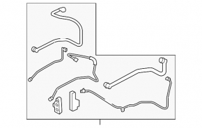 Subaru Outback 10-12 2.5 3.6 Oil Cooler Line