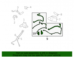 Subaru Outback 10-12 2.5 3.6 Oil Cooler Line