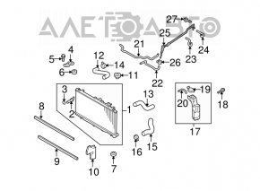 Subaru Outback 10-12 2.5 3.6 Oil Cooler Line