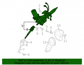 Toyota Prius 2009 Electric Power Steering Column