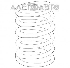 Spring rear left Lexus RX450h 16-22