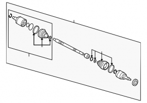 Front left half-shaft drive Hyundai Tucson 16-21 2.0 AWD