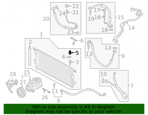 Porsche Cayenne 19-26 Air Conditioning Radiator Pressure Sensor