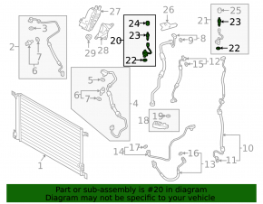 Audi E-Tron 19-23 short air conditioning hose