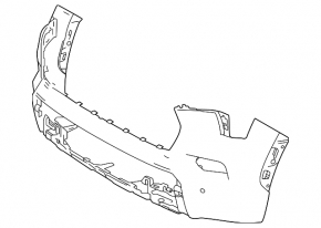 Front bumper bare Toyota Sequoia 23-26