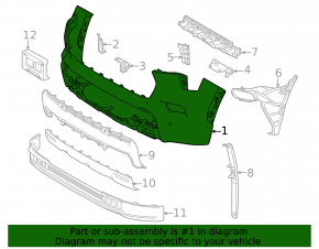 Front bumper bare Toyota Sequoia 23-26