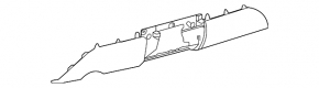 Rear bumper center lip for Lexus LX 22-26