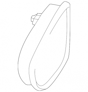 Left mirror housing for VW Jetta 11-18 USA without BSM, for turn signal