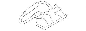 External trunk lid release handle with button for VW Passat b8 16-19 USA, broken fasteners