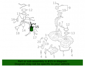 Fuel pump left Audi Q3 15-18