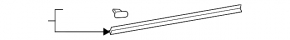 Door seal rear right Toyota Rav4 19- lower