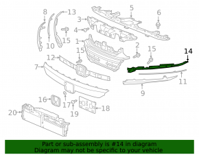 Left eyelash mount Honda Accord 18-22