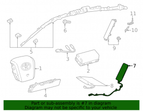 Toyota Prius 50 21-22 front left seat airbag