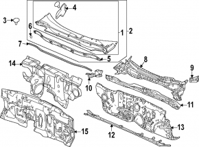 Windscreen wiper seal left Honda CRV 23-