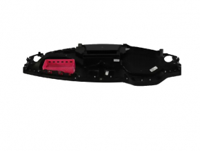 Front dashboard with Airbag for Jeep Grand Cherokee WL 21-26 PHEV, black, gray stitching, with trim and frame