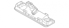 Hyundai Sonata 15-17 trunk release handle with camera button