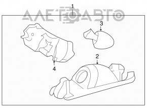 Rear Bumper Number Light Toyota Rav4 06-12