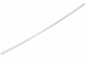 Upper rear right door molding Chevrolet Malibu 16- chrome with glass seal, scratches, for polishing