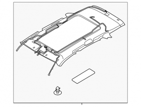 Kia Sportage 23-26 gray panoramic headliner