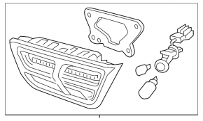 Inner light trunk lid left Kia Optima 16-