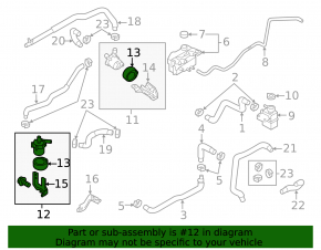 Nissan Leaf 11-12 inverter water cooling pump