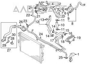 Engine Cooler Porsche Cayenne 958 11-17