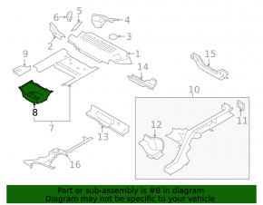 Trunk trough Porsche Macan 15 - battery box