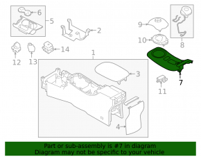 Nissan Leaf 18-19 Gearbox Shifter Overlay
