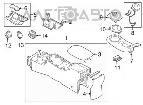 Nissan Leaf 18-19 Gearbox Shifter Overlay