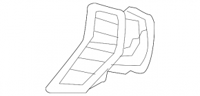 Front panel air vent deflector, central right, Hyundai Santa FE Sport 17-18