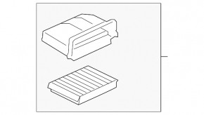Cabin filter housing for Mercedes W213 E 17-23