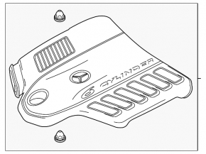 Engine cover Mercedes X167 GLS 450 24-26