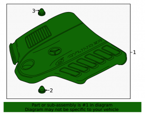 Engine cover Mercedes X167 GLS 450 24-26