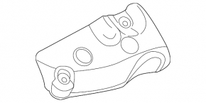 Left manifold guard for Ford Mustang mk6 15-17 3.7