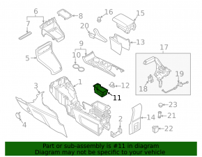 Ford Ecosport 18-22 inner center console armrest box