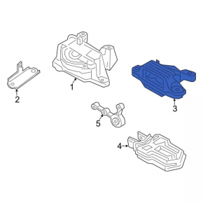 Engine mount left Ford Escape MK4 20- hybrid, plug-in AWD