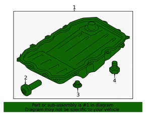 Porsche Cayenne 19-26 automatic transmission oil pan