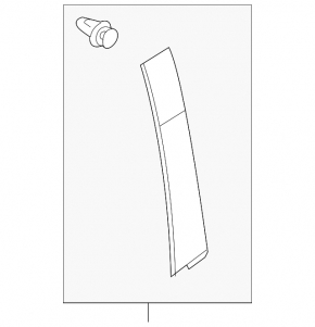 Mazda CX-50 23-25 right rear side door trim structure