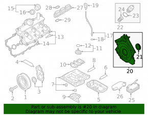 Front Engine Cover Audi A6 C7 16-18 3.0T CREC