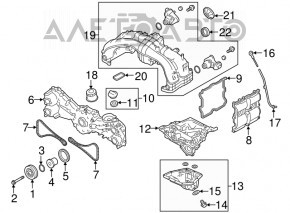 Oil pan Subaru Forester 19- SK 2.5 FB25D